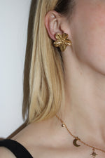 Forget Me Not Flower Earrings - GOLD