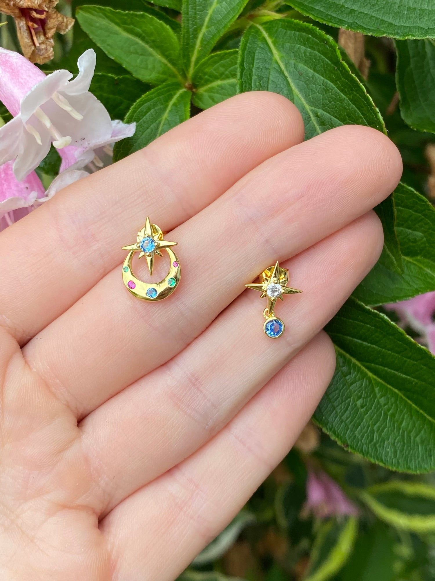 Nova North Star Stud Earrings