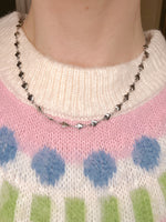 Heart Chain Necklace - Silver