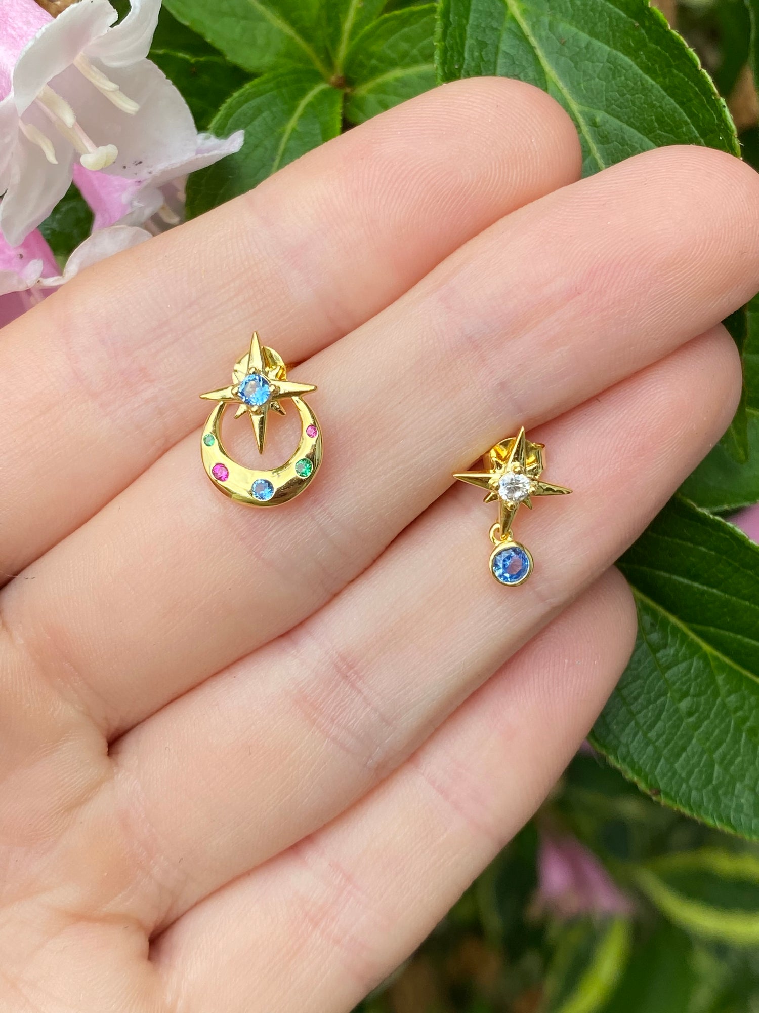 Nova North Star Stud Earrings