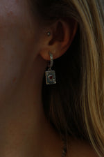 Ace Of Hearts Playing Card Earrings - Platinum/Silver