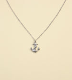 Love Anchored Necklace - Silver