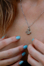 Love Anchored Necklace - Silver