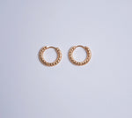 Molten Muse Hoop Earrings - Gold