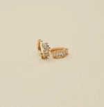 Crush Huggie Earrings - White