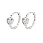 Sweetheart Hoops - Silver