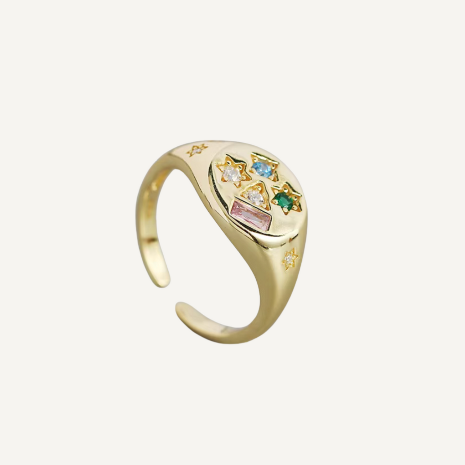 Cosmos Adjustable Ring - Gold