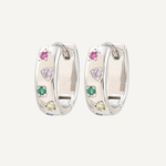 Aurora Hoop Earrings - Silver