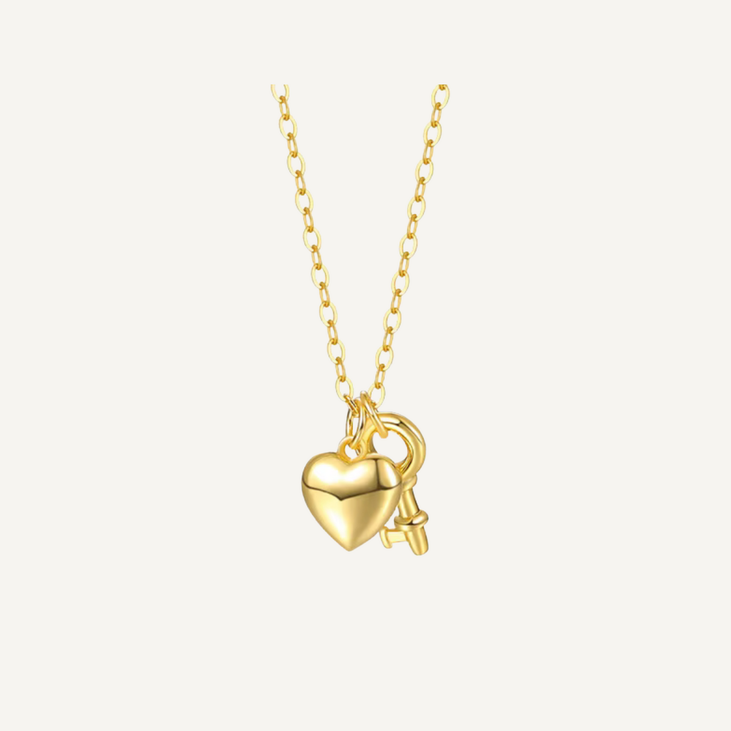 Key To My Heart Necklace - Gold