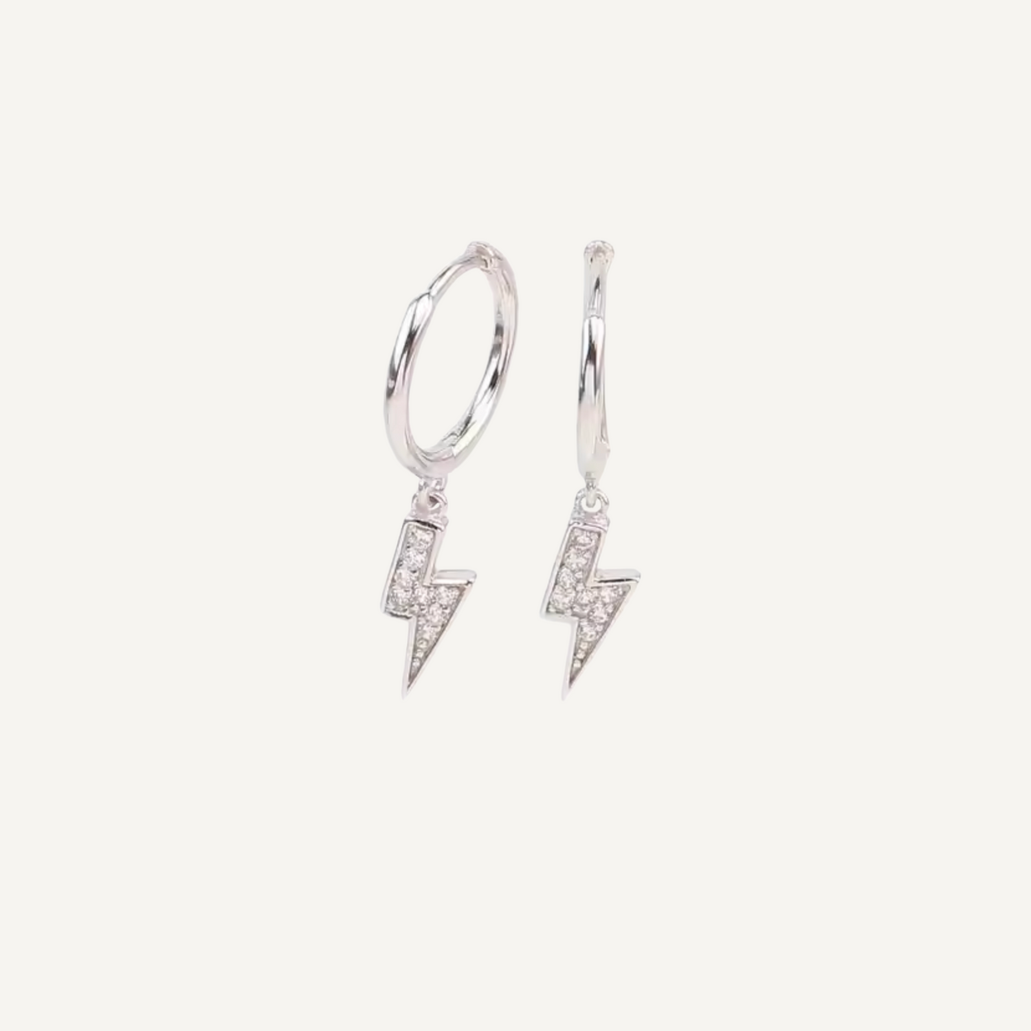 Thunderbolt Earrings - Silver