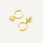 Strawberry Huggie Earrings - Gold