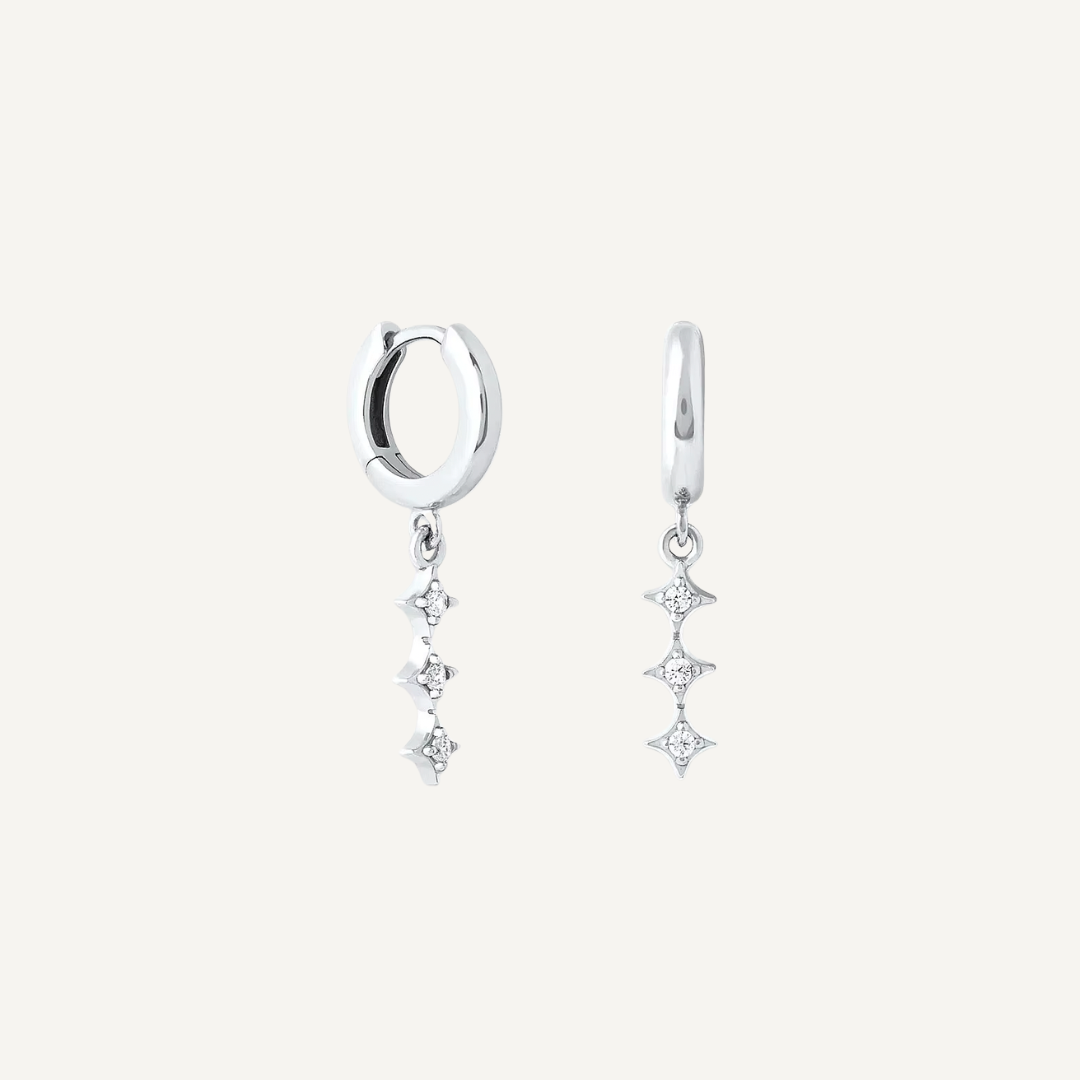 Starfall Hoops - Silver