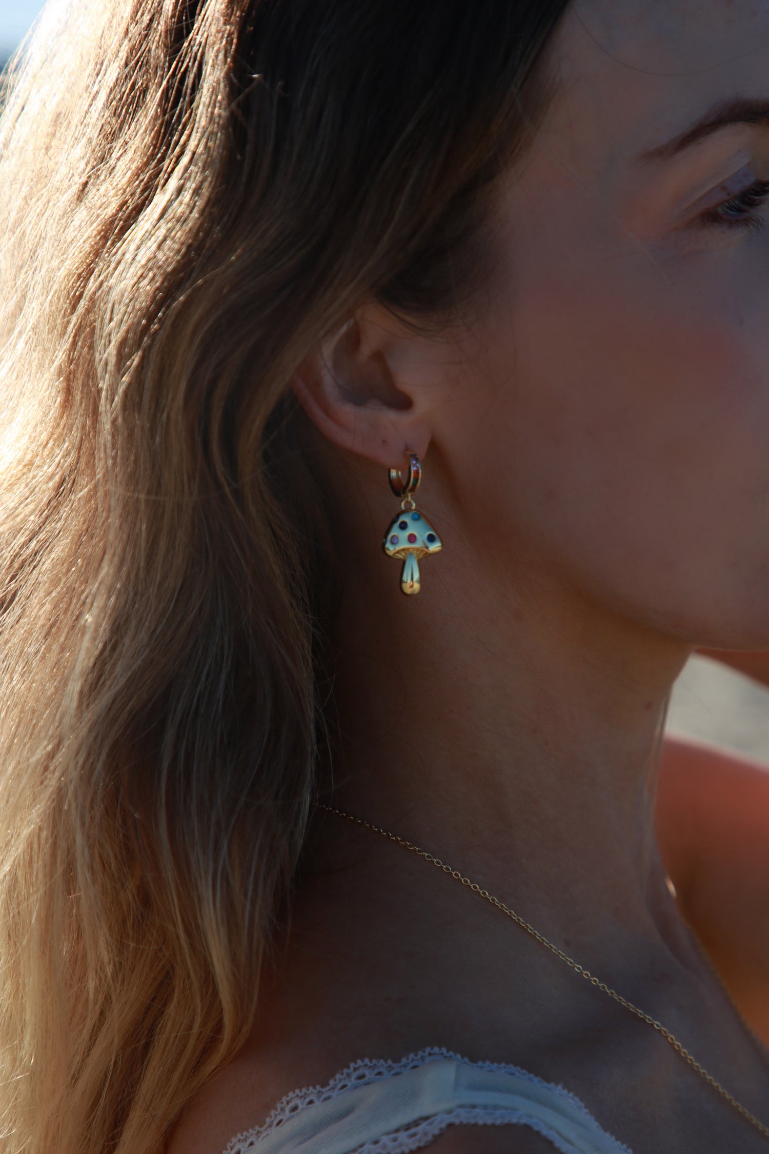 Mushroom Rainbow Earrings