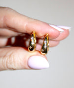 real 18k gold plated star earrings