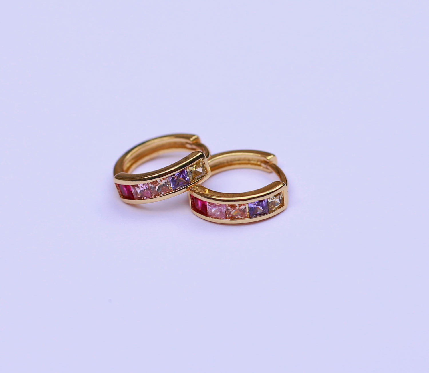 Prism Dream Huggie Earrings