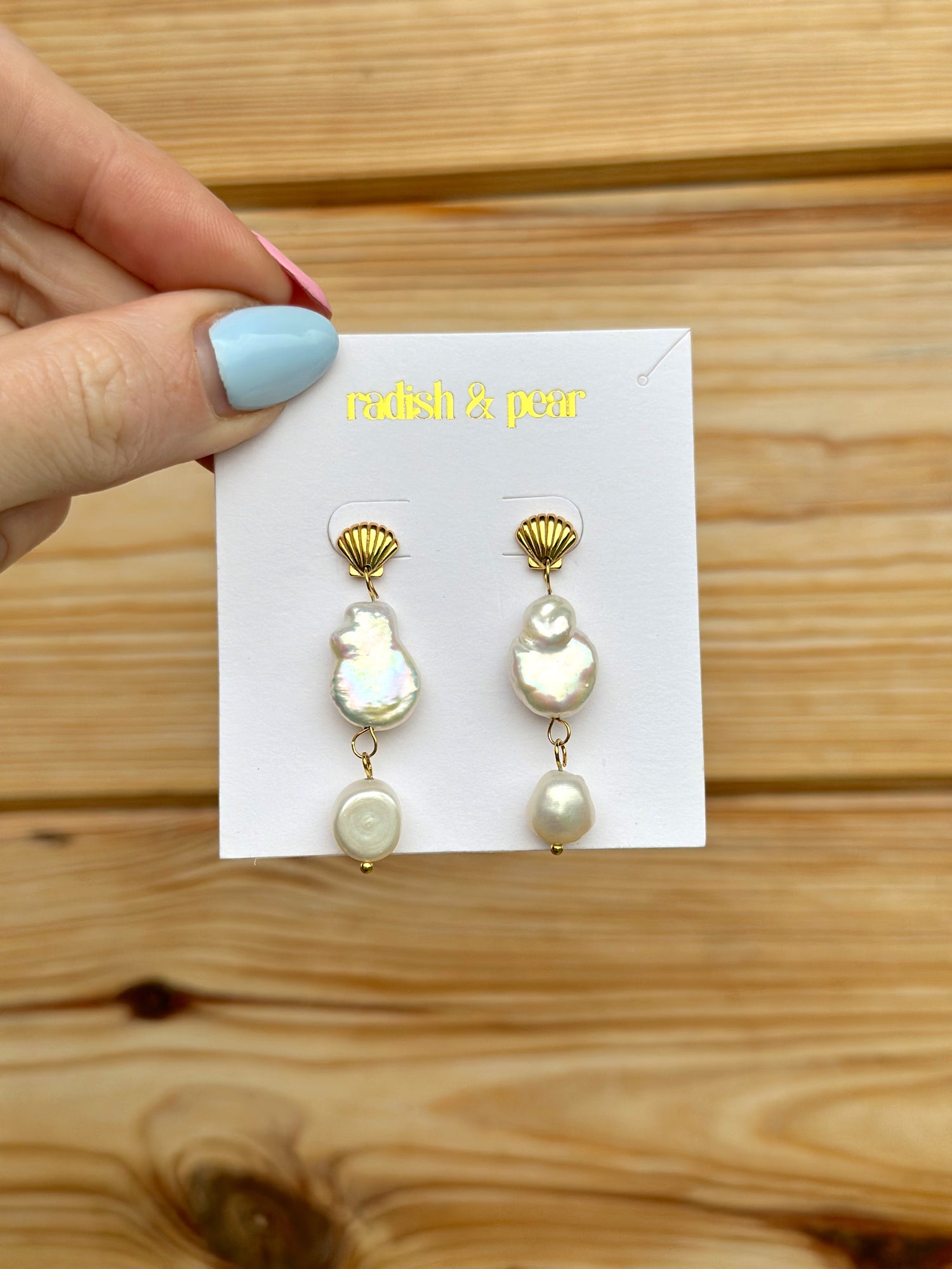 Under The Sea Pearl & Shell Earrings