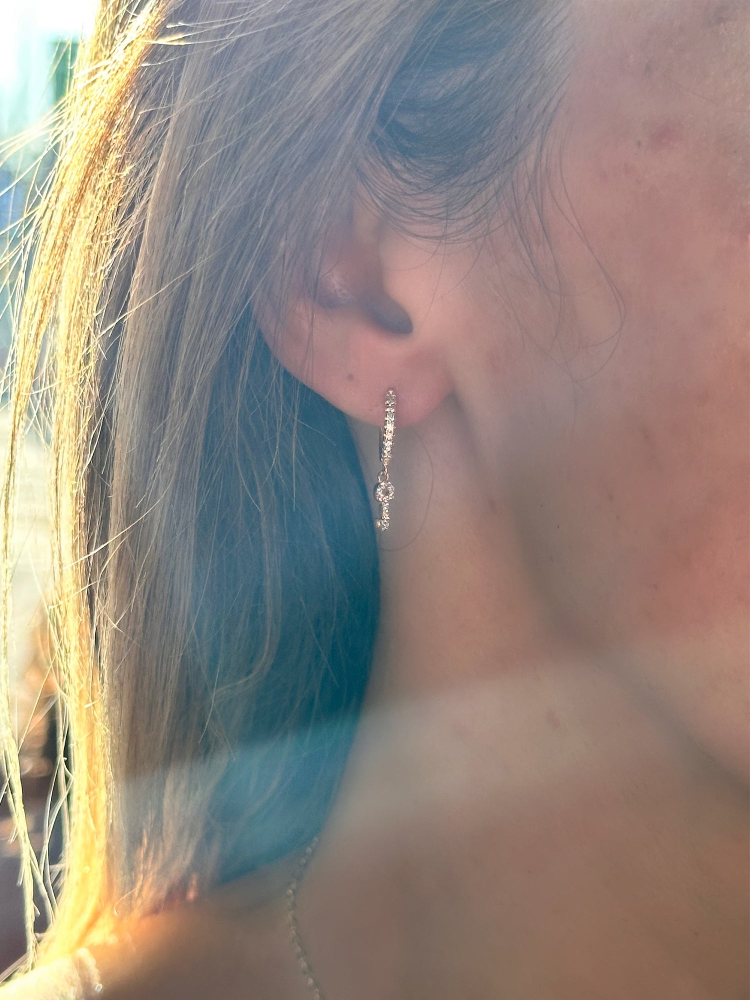 Lock & Key Huggies - Gold