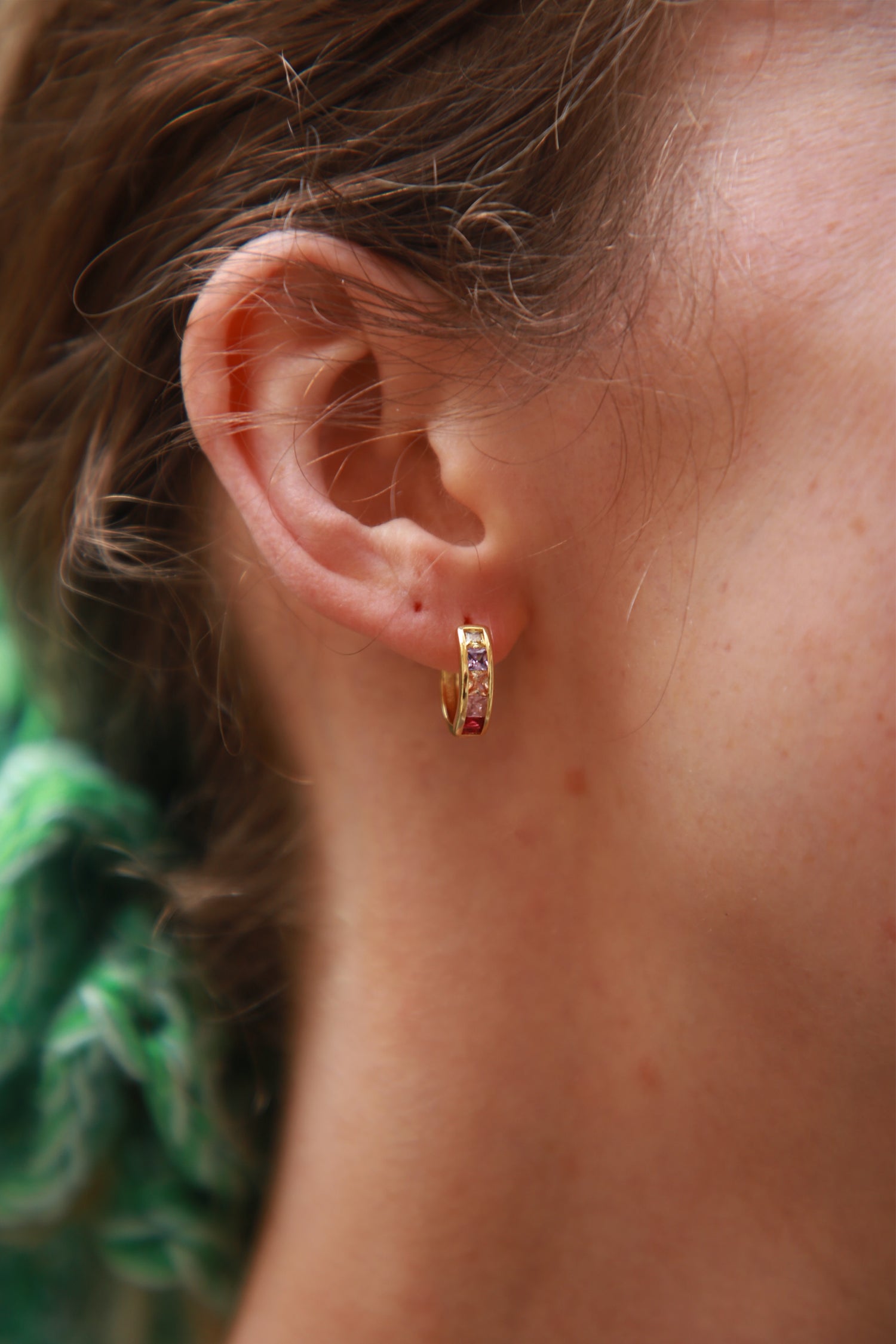 Prism Dream Huggie Earrings