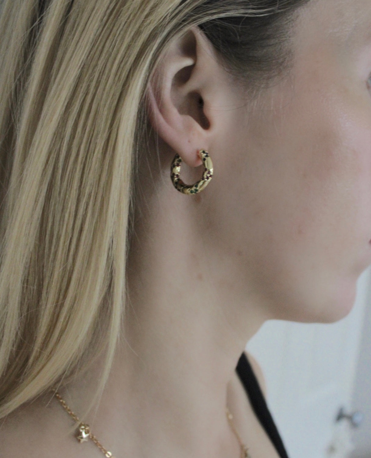Rainbow Twist Hoops