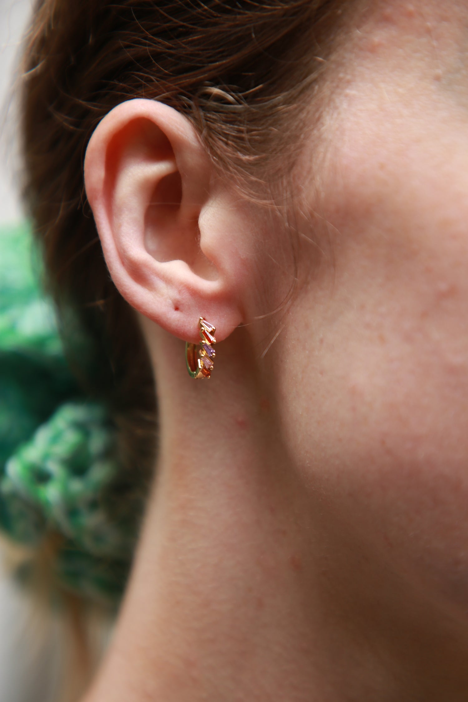 Sunset Sparkle Hoops
