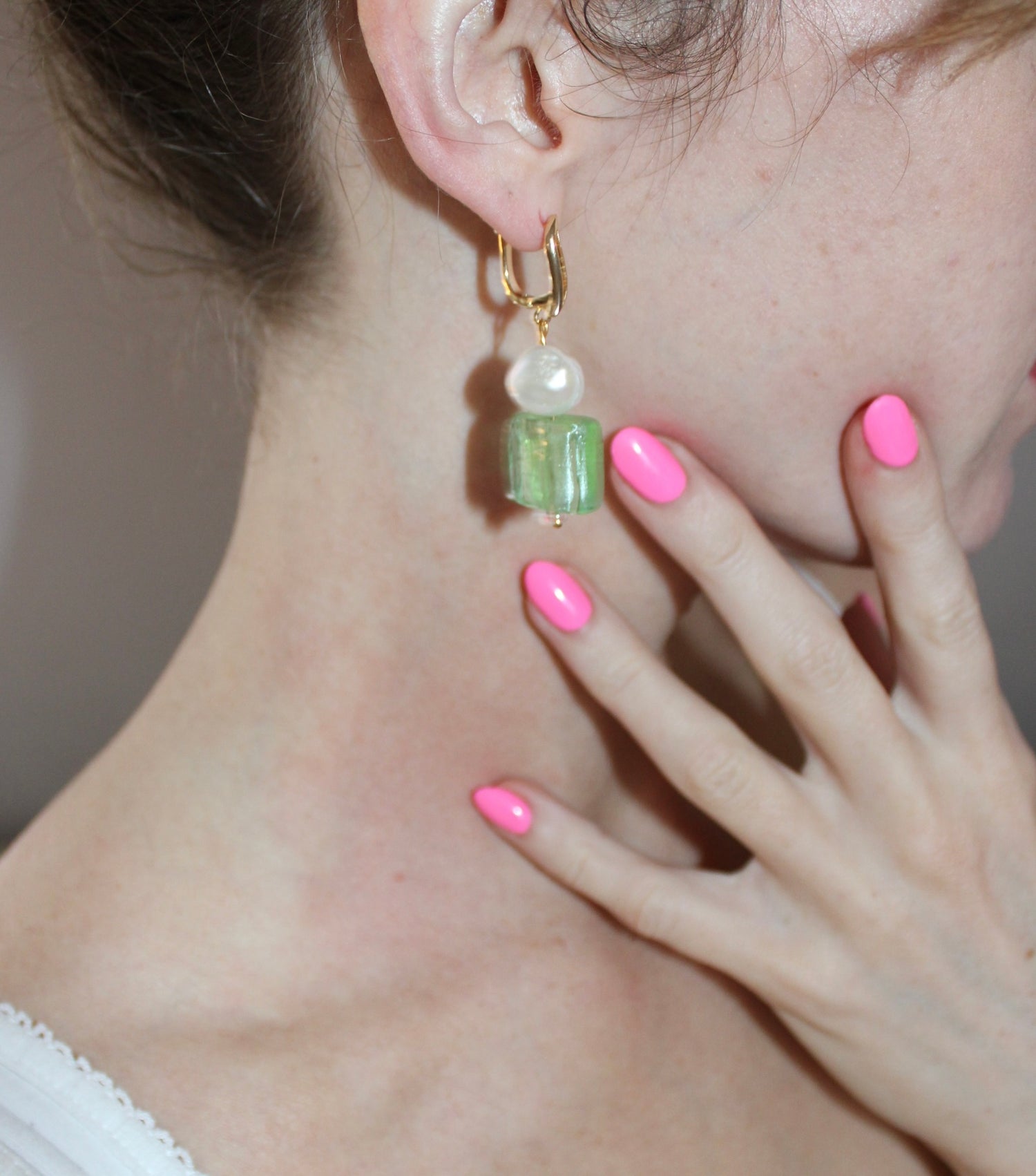 Green Glacier Earrings