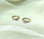 lilac birthstone earrings june huggies birthday jewellery