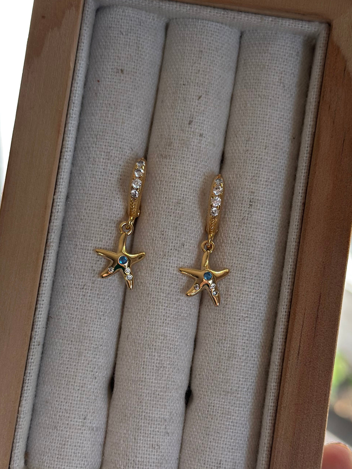 Selene Starfish Earrings - Gold