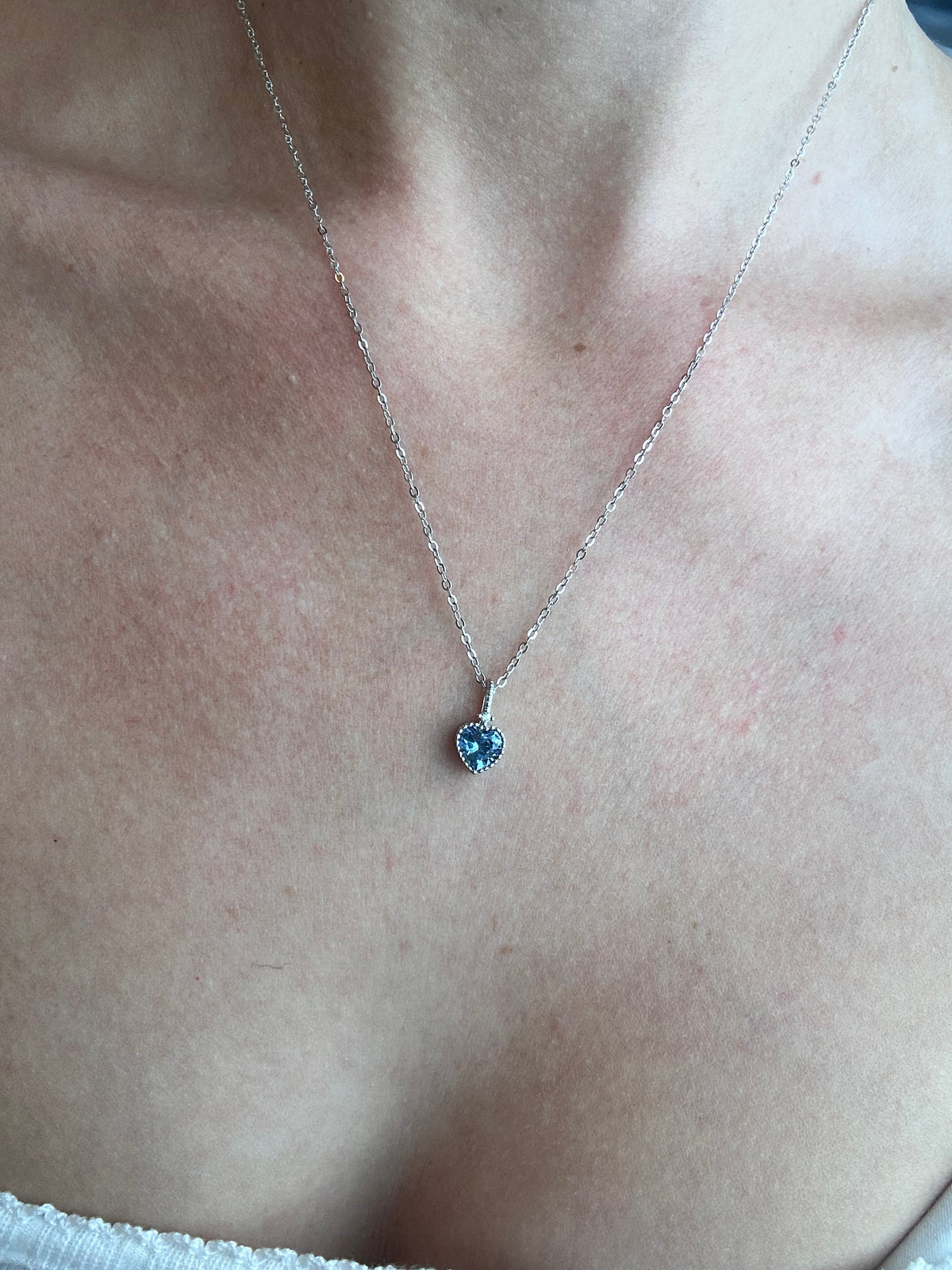Heart Of The Ocean Necklace - Silver