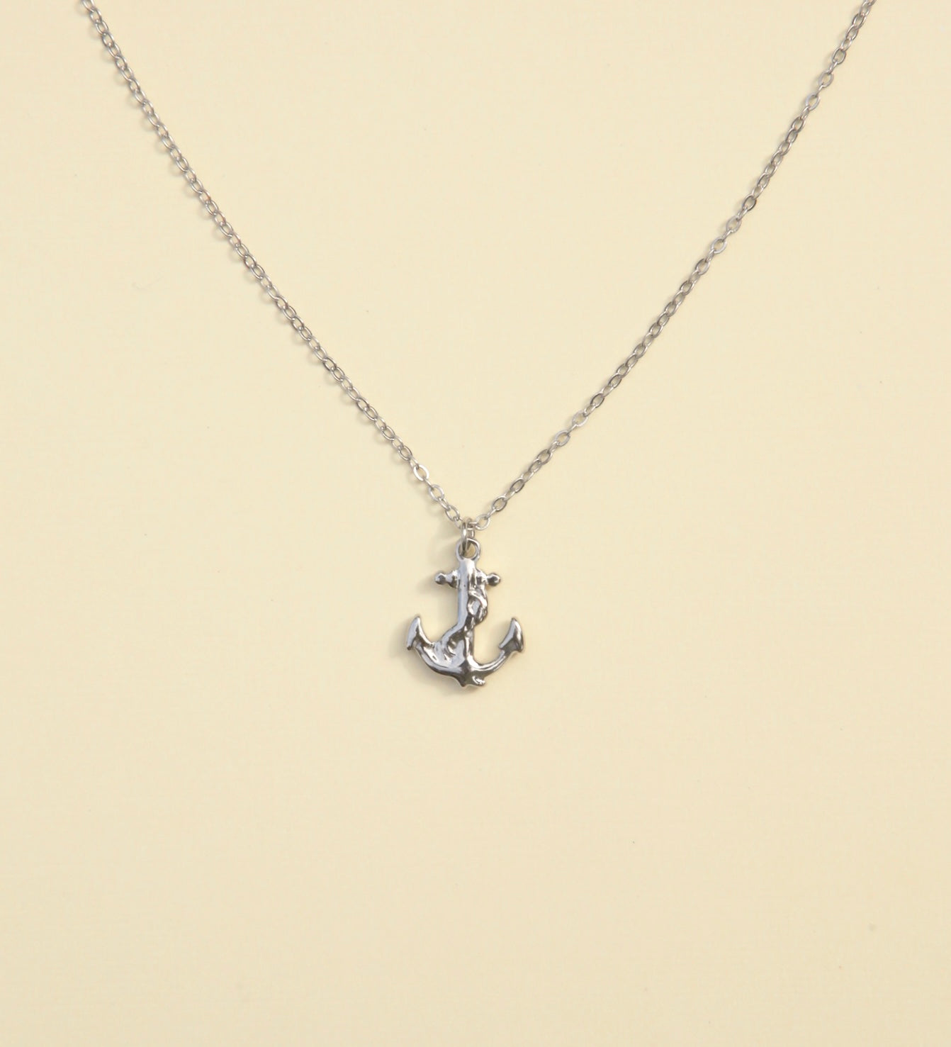 Love Anchored Necklace - Silver