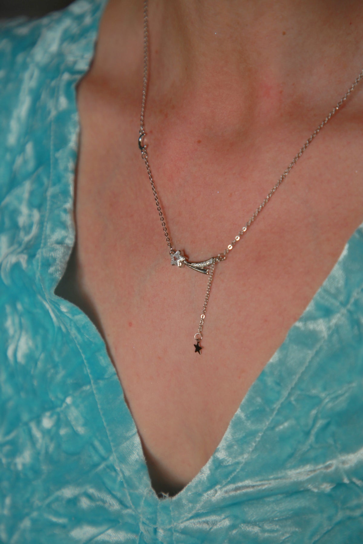 Shooting Star Necklace - Silver