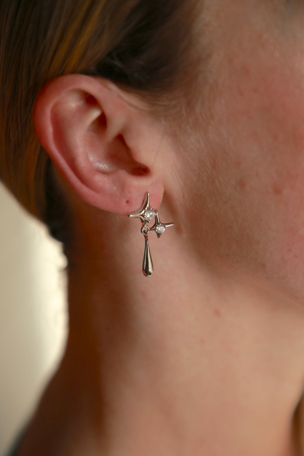 Array Star Dangle Stud Earrings