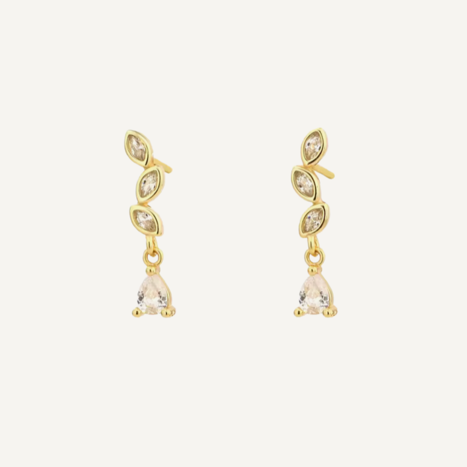 Marquise Cut Cubic Zirconia Dangle
