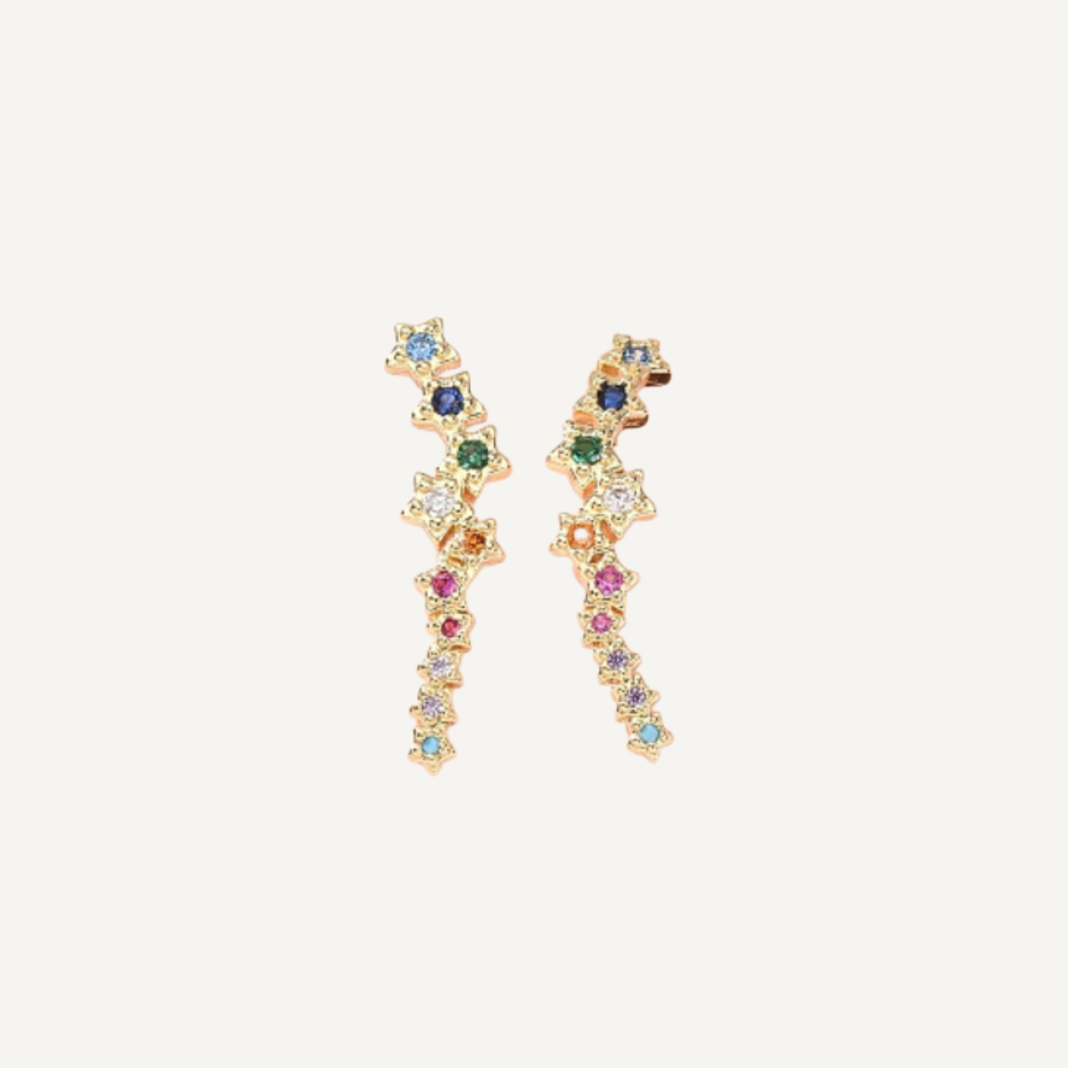 Magic Star Crawler Earrings